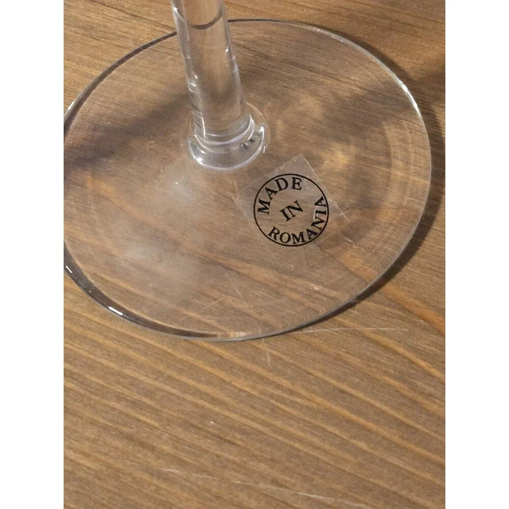2 Romania Milano Crystal Gold & Black Champagne Flutes Wine Glasses, 11
